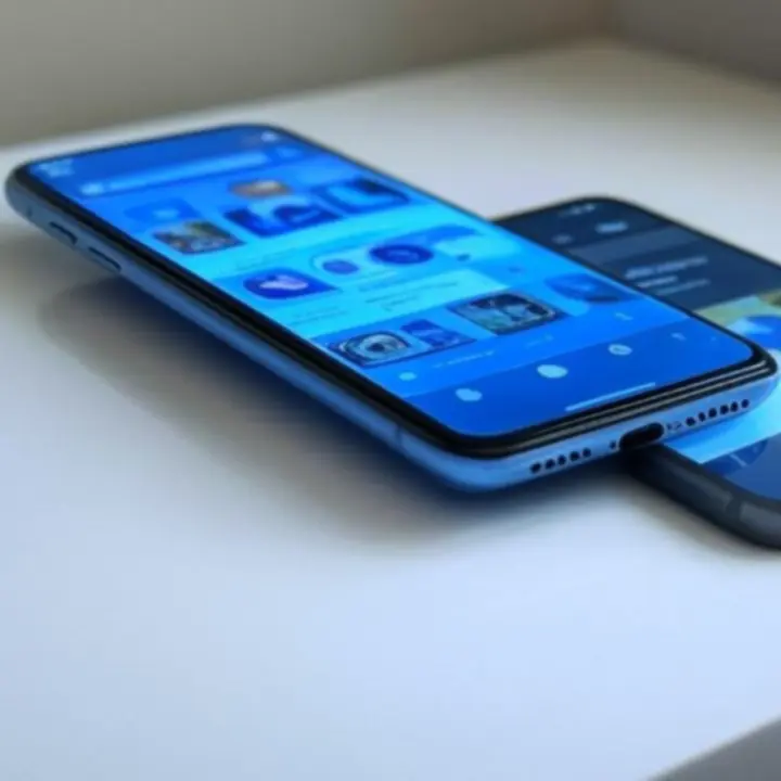 Porównanie dwóch smartfonów obok siebie na ekranie